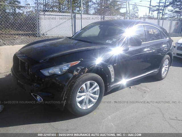 JN8CS1MW2HM412179 - 2017 INFINITI QX70 BLACK photo 2