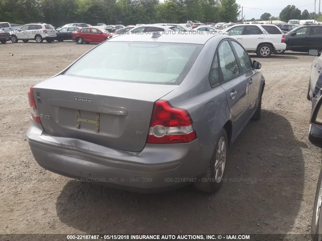 YV1MS382962195106 - 2006 VOLVO S40 2.4I GRAY photo 4