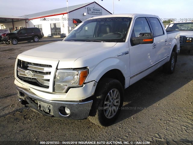 1FTFW1EF4CFC50029 - 2012 FORD F150 SUPERCREW WHITE photo 2