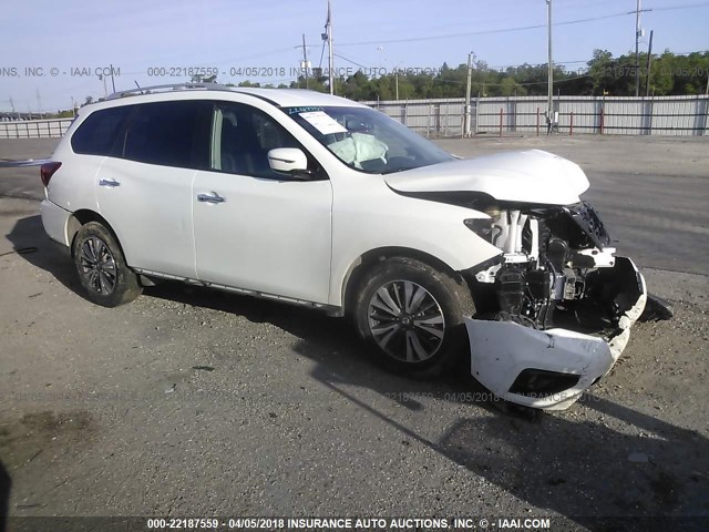 5N1DR2MN8HC678428 - 2017 NISSAN PATHFINDER S/SV/SL/PLATINUM WHITE photo 1