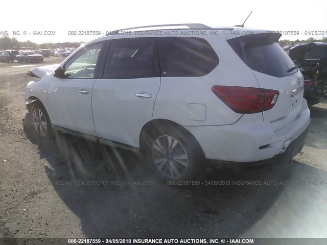5N1DR2MN8HC678428 - 2017 NISSAN PATHFINDER S/SV/SL/PLATINUM 白色 照片 3
