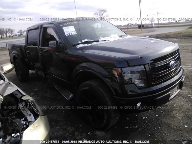 1FTFW1ET6DFD42797 - 2013 FORD F150 SUPERCREW BLACK photo 1