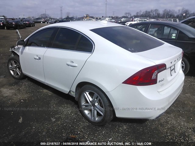 YV1612FS2E2293790 - 2014 VOLVO S60 T5 WHITE photo 3