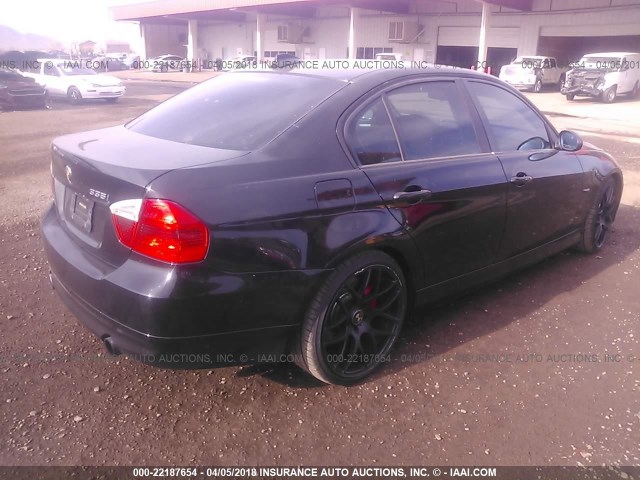 WBAVB77558NH79596 - 2008 BMW 335 I BLACK photo 4