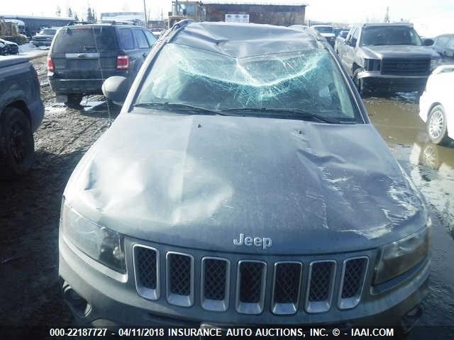 1C4NJDBBXED623876 - 2014 JEEP COMPASS SPORT GRAY photo 6