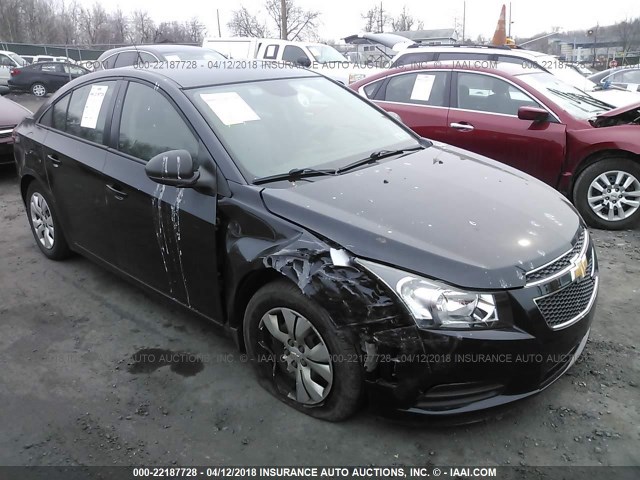 1G1PA5SG4D7322407 - 2013 CHEVROLET CRUZE LS أسود صورة 1