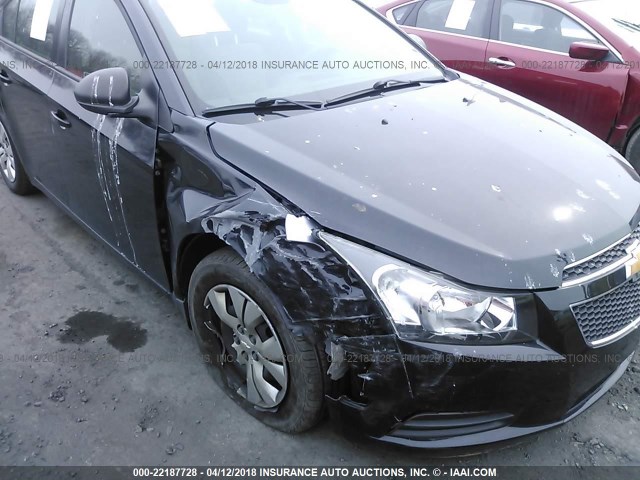 1G1PA5SG4D7322407 - 2013 CHEVROLET CRUZE LS أسود صورة 6