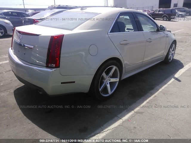 1G6DA5EG7A0128113 - 2010 CADILLAC CTS CREAM photo 4