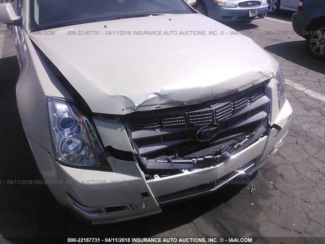 1G6DA5EG7A0128113 - 2010 CADILLAC CTS CREAM photo 6