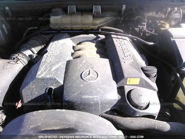 4JGAB54E6YA180894 - 2000 MERCEDES-BENZ ML 320 WHITE photo 10