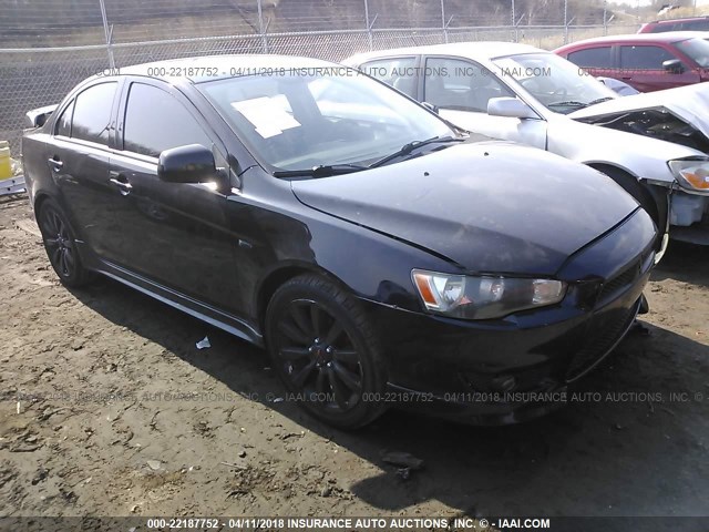 JA3AU86W89U004983 - 2009 MITSUBISHI LANCER GTS BLACK photo 1