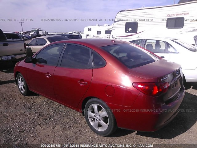 KMHDU46D58U304531 - 2008 HYUNDAI ELANTRA GLS/SE/LIMITED RED photo 3