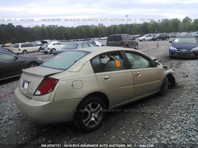 1G8AJ52F54Z165232 - 2004 SATURN ION LEVEL 2 GOLD photo 4