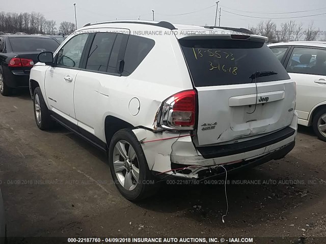 1J4NF1FB8BD258873 - 2011 JEEP COMPASS SPORT WHITE photo 3