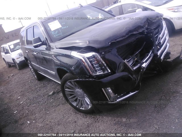 1GYS4KKJ6JR170160 - 2018 CADILLAC ESCALADE ESV PLATINUM შავი ფოტო 1
