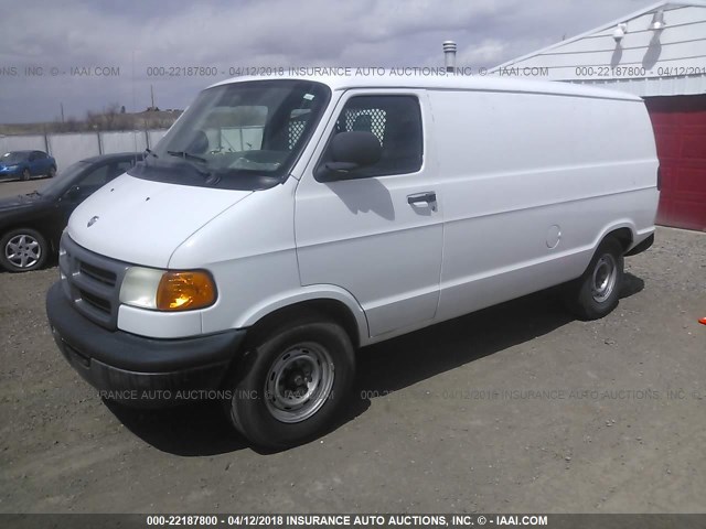 2D7JB21Y73K515424 - 2003 DODGE RAM VAN B2500 WHITE photo 2