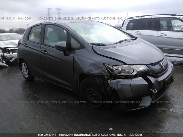 JHMGK5H5XHS021295 - 2017 HONDA FIT LX GRAY photo 1