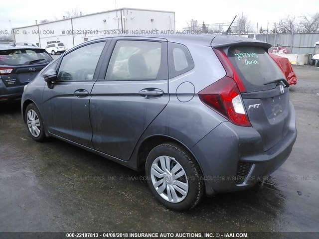 JHMGK5H5XHS021295 - 2017 HONDA FIT LX GRAY photo 3