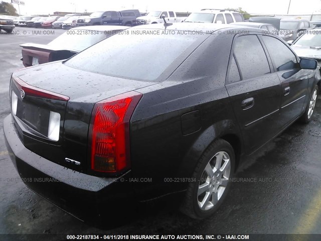 1G6DP577770162637 - 2007 CADILLAC CTS HI FEATURE V6 BLACK photo 4