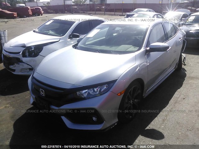 SHHFK7H42HU420259 - 2017 HONDA CIVIC SPORT Szary zdjęcie 2