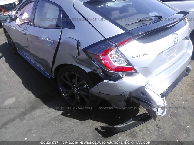 SHHFK7H42HU420259 - 2017 HONDA CIVIC SPORT Szary zdjęcie 6