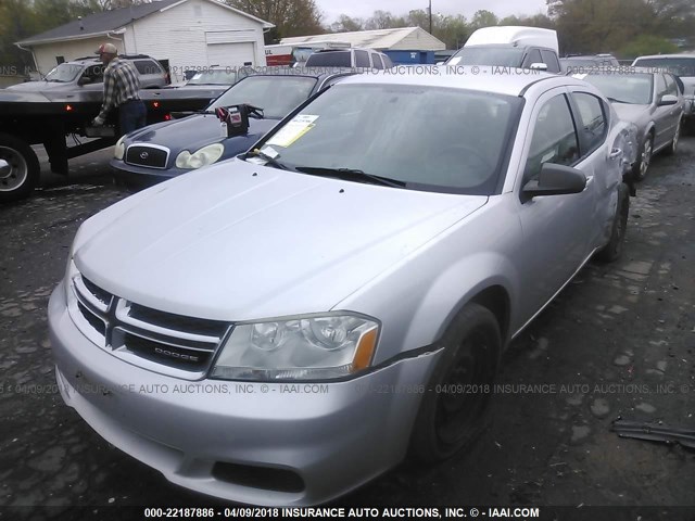 1B3BD4FB1BN562560 - 2011 DODGE AVENGER EXPRESS 银色 照片 2