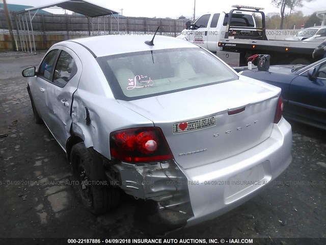 1B3BD4FB1BN562560 - 2011 DODGE AVENGER EXPRESS 银色 照片 3