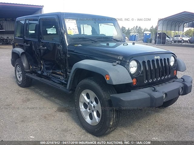 1J4BA3H16BL579298 - 2011 JEEP WRANGLER UNLIMITE SPORT BLACK photo 1