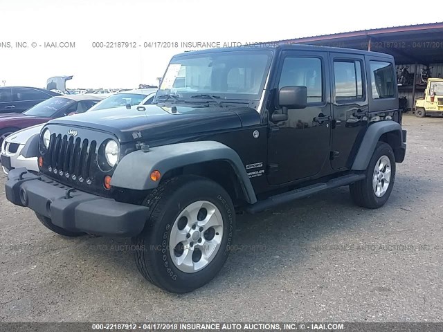 1J4BA3H16BL579298 - 2011 JEEP WRANGLER UNLIMITE SPORT BLACK photo 2