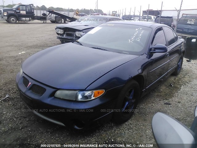 1G2WP52K3YF351693 - 2000 PONTIAC GRAND PRIX GT Dark Blue photo 2