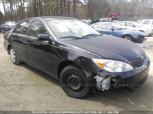 JTDBE32K030228093 - 2003 TOYOTA CAMRY LE/XLE BLACK photo 1