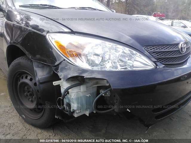 JTDBE32K030228093 - 2003 TOYOTA CAMRY LE/XLE BLACK photo 6