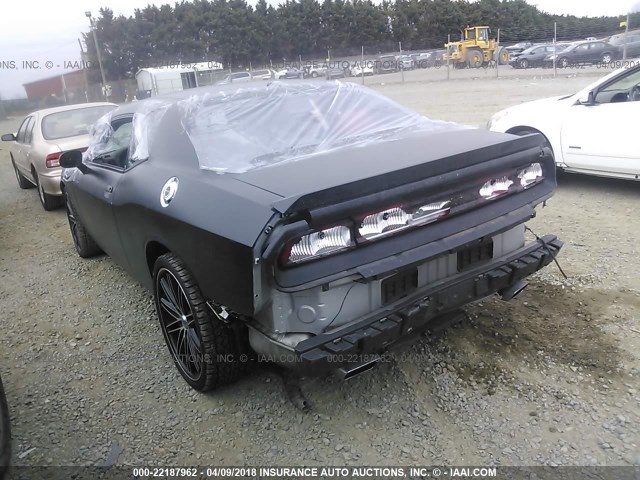 2C3CDYAG0CH294290 - 2012 DODGE CHALLENGER SXT BLACK photo 3