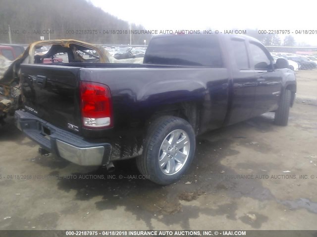 2GTEK29J091111592 - 2009 GMC SIERRA K1500 SLE BURGUNDY photo 4