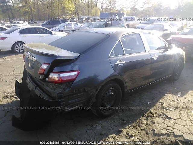 4T1BE46K99U890719 - 2009 TOYOTA CAMRY SE/LE/XLE GRAY photo 4