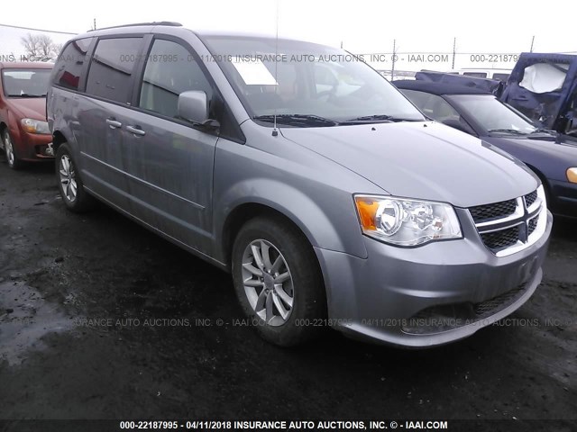 2C4RDGCG5ER127708 - 2014 DODGE GRAND CARAVAN SXT GRAY photo 1