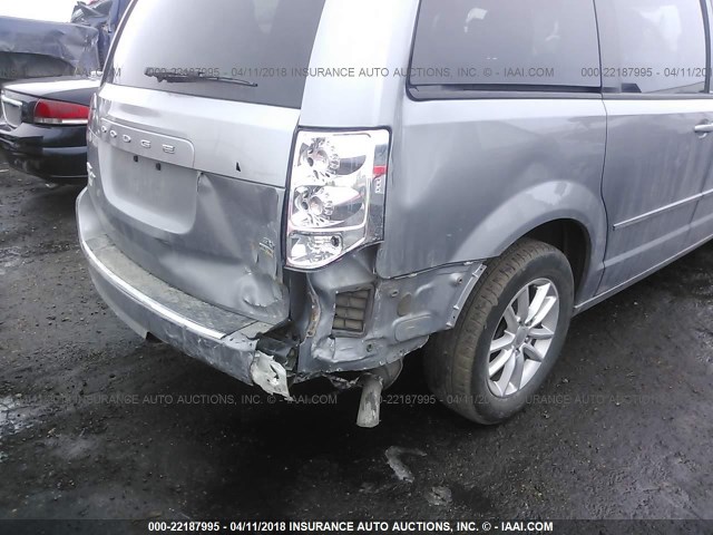 2C4RDGCG5ER127708 - 2014 DODGE GRAND CARAVAN SXT GRAY photo 6