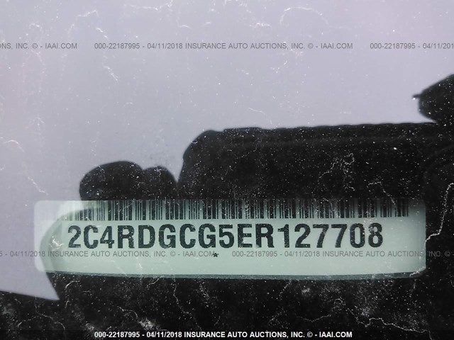 2C4RDGCG5ER127708 - 2014 DODGE GRAND CARAVAN SXT GRAY photo 9