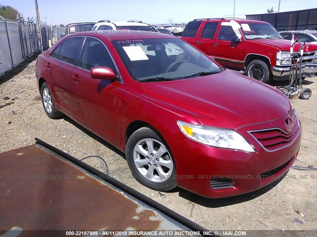 4T4BF3EKXBR192141 - 2011 TOYOTA CAMRY SE/LE/XLE RED photo 1
