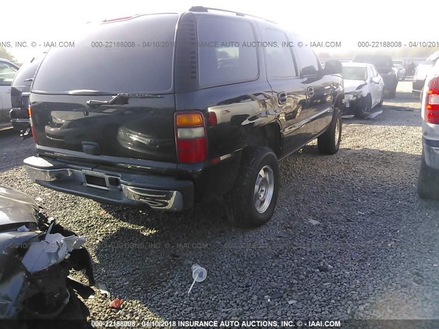 1GNEC13V73R252040 - 2003 CHEVROLET TAHOE C1500 BLACK photo 4