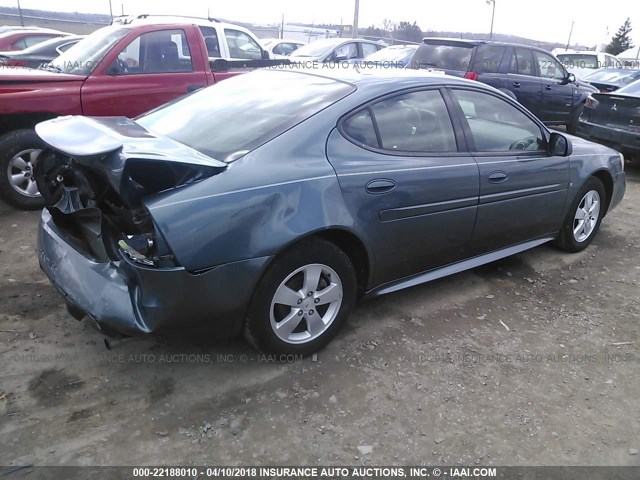 2G2WP552761285665 - 2006 PONTIAC GRAND PRIX BLUE photo 4