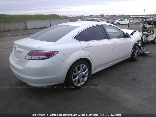 1YVHZ8EH3D5M08162 - 2013 MAZDA 6 TOURING PLUS WHITE photo 4