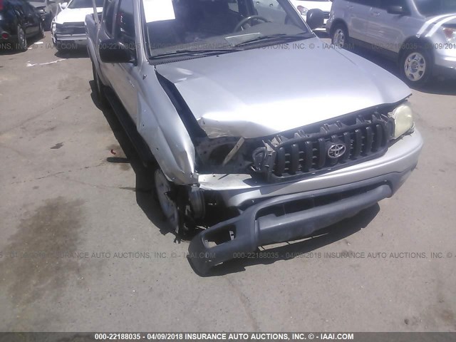 5TEHN72N91Z798571 - 2001 TOYOTA TACOMA DOUBLE CAB SILVER photo 6