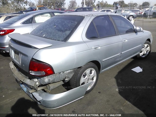 3N1CB51D63L703912 - 2003 NISSAN SENTRA XE/GXE SILVER photo 4