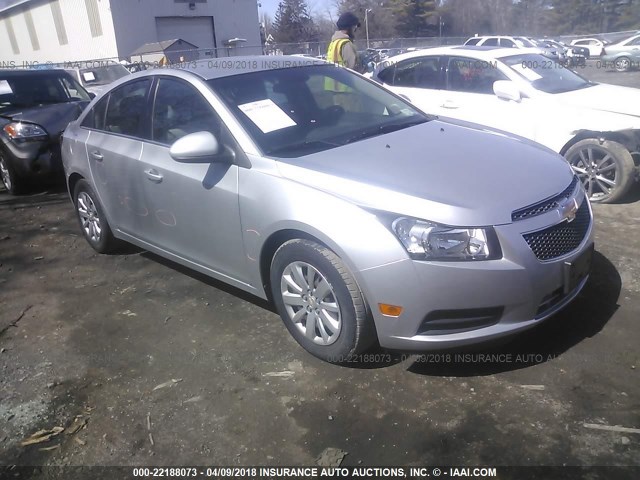 1G1PF5S99B7122686 - 2011 CHEVROLET CRUZE LT SILVER photo 1