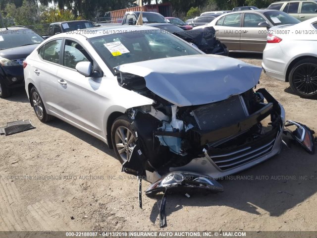 KMHD84LF5JU547787 - 2018 HYUNDAI ELANTRA SEL/VALUE/LIMITED SILVER photo 1