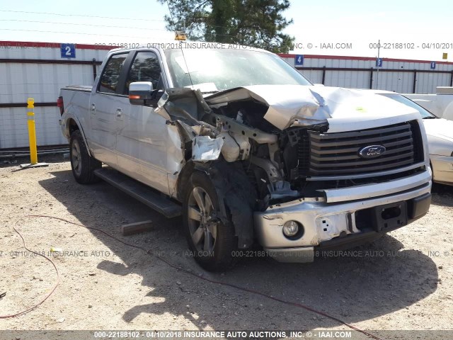 1FTFW1CF2CKE31592 - 2012 FORD F150 SUPERCREW SILVER photo 1