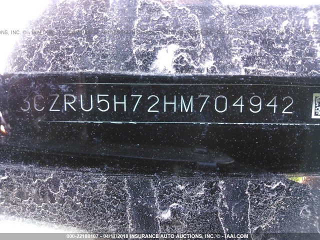 3CZRU5H72HM704942 - 2017 HONDA HR-V EXL BLACK photo 9