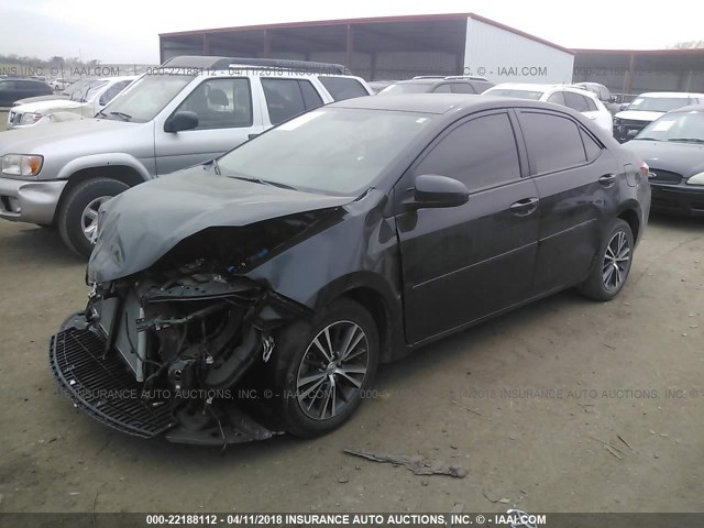 5YFBURHE2GP429528 - 2016 TOYOTA COROLLA L/LE/LE PLS/PRM/S/S PLS BLACK photo 2