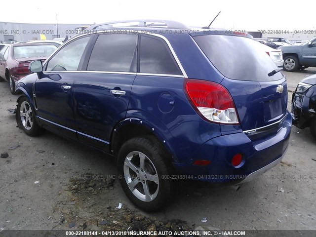 3GNFL4E50CS645488 - 2012 CHEVROLET CAPTIVA SPORT/LTZ BLUE photo 3